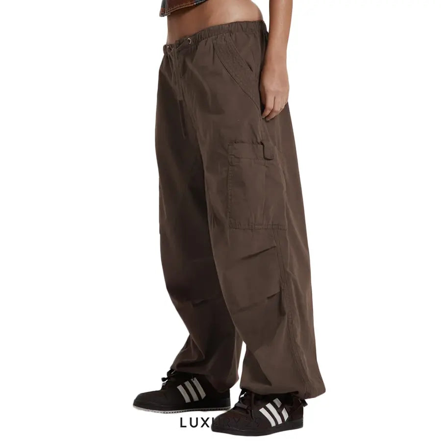 Jaded Brown Parachute Cargo Pants JADED