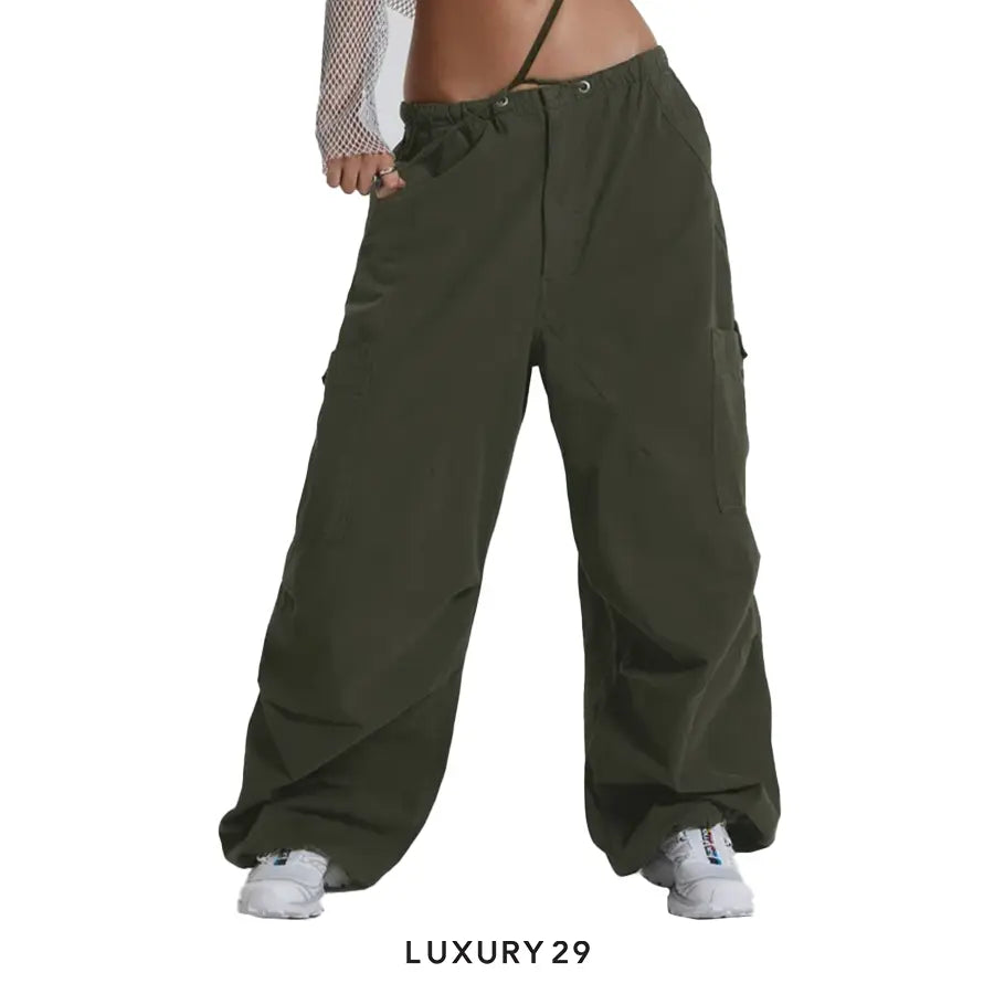 Jaded Khaki Parachute Cargo Pants JADED