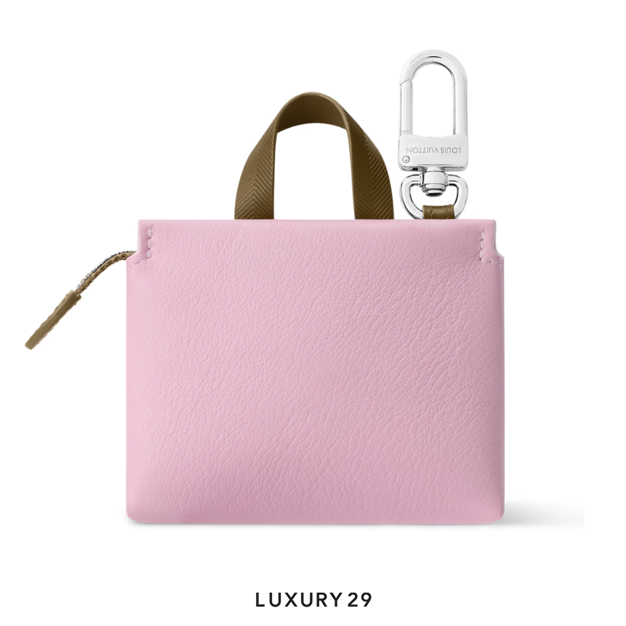 LOUIS VUITTON LV Mini Shopper Bag Charm Pink LOUIS VUITTON