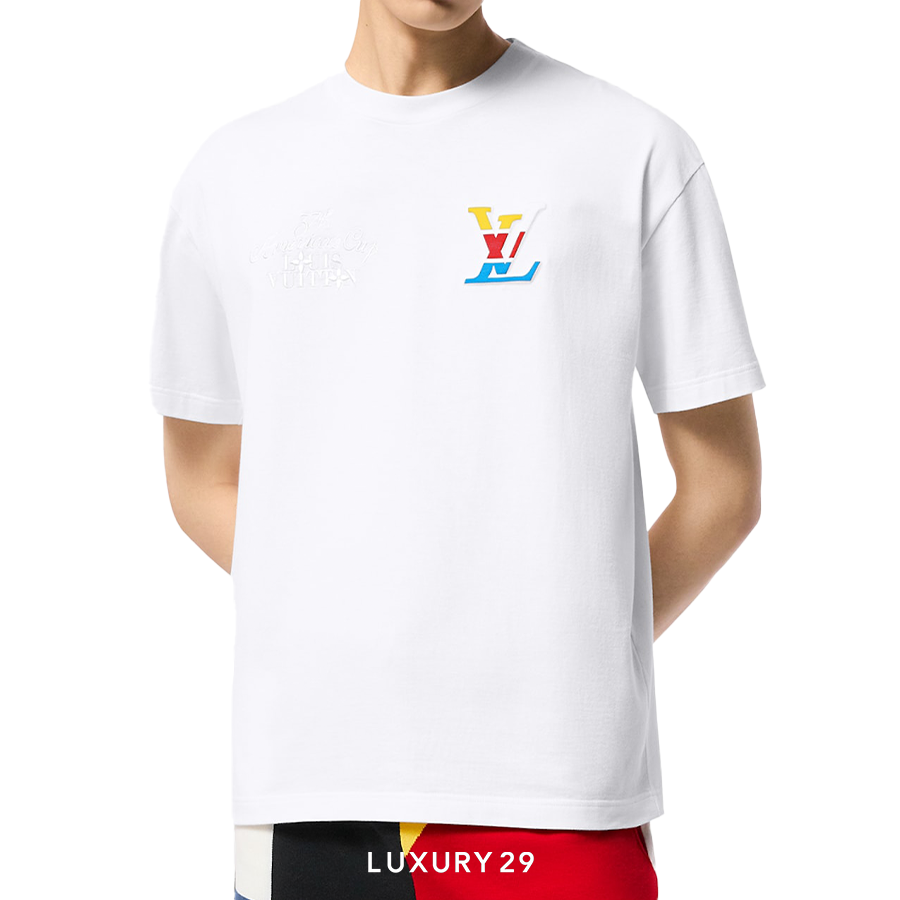 Louis Vuitton LV Graphic Cotton T-Shirt White LOUIS VUITTON