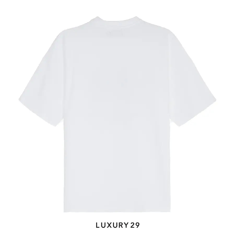 Late Check Out White Blue Logo Tee LATE CHECKOUT