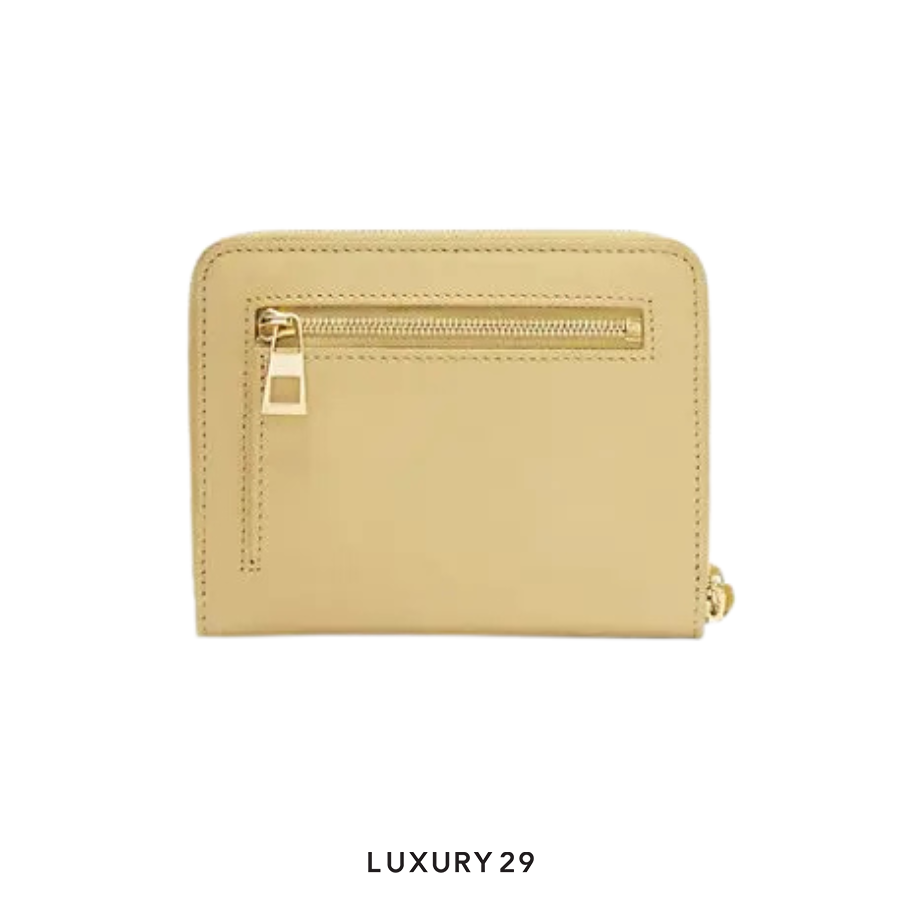 Loewe Knot Copact Wallet Zip Around Neutrals LOEWE