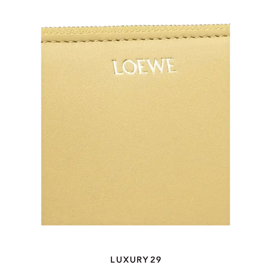 Loewe Knot Copact Wallet Zip Around Neutrals LOEWE
