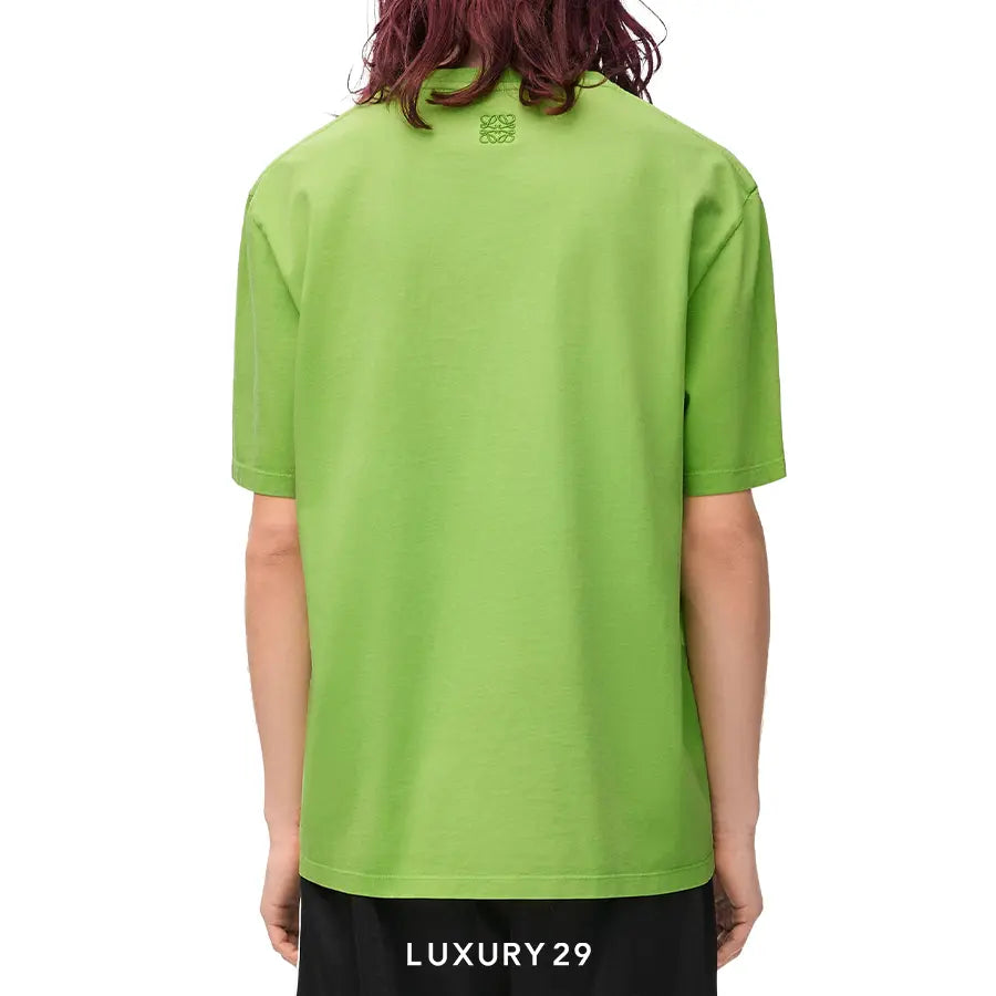 Loewe Loose fit T-shirt in cotton Green/Multicolor LOEWE