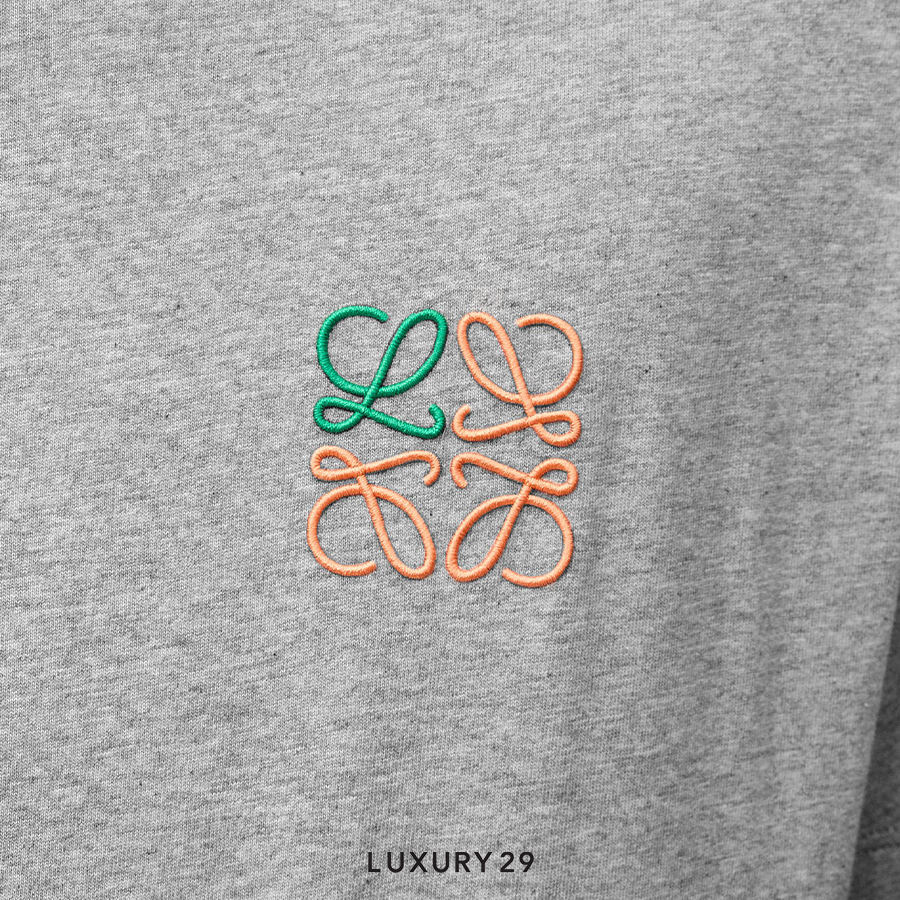 Loewe Regular fit T-shirt in cotton Grey Melange LOEWE