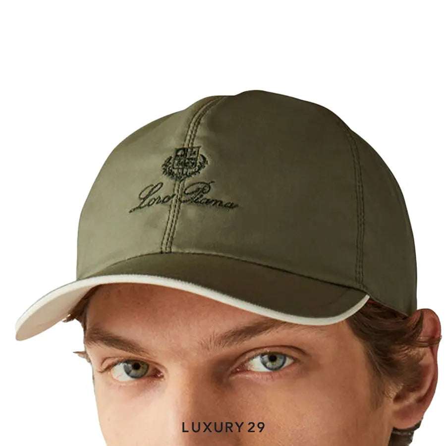 Loro Piana Baseball Cap Microfibre - Storm System Midnight Garden/Ivory LORO PIANA