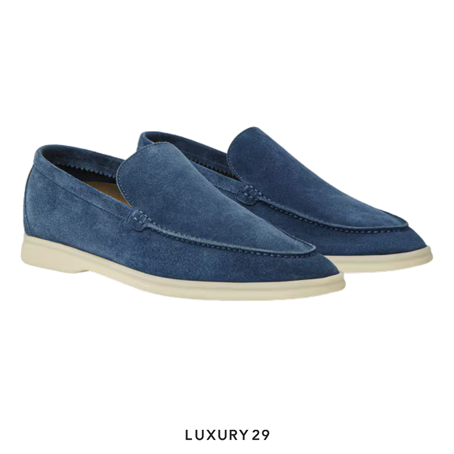 Loro Piana Summer Walk Loafer Suede Black Figs LORO PIANA