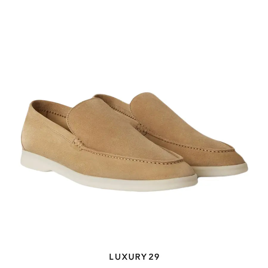 Loro Piana Summer Walk Loafer Suede Light Wood Smoke LORO PIANA