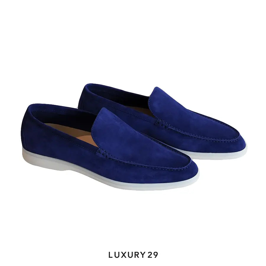 Loro Piana Summer Walk Loafers Suede Indaco LORO PIANA