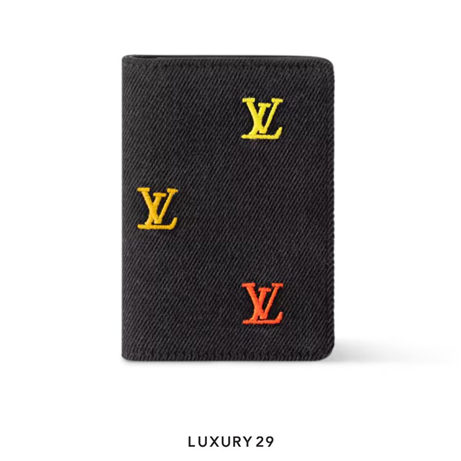 Louis Vuitton LV Pocket Organizer LV Blason Denim Gradient Orange LOUIS VUITTON