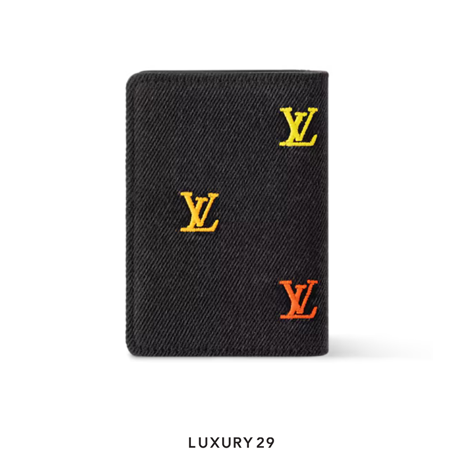Louis Vuitton LV Pocket Organizer LV Blason Denim Gradient Orange LOUIS VUITTON