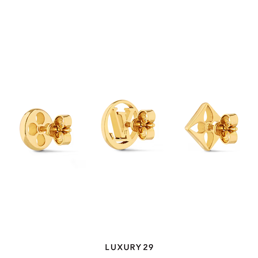 Louis Vuitton LV Crazy in Lock Earring Set Gold LOUIS VUITTON