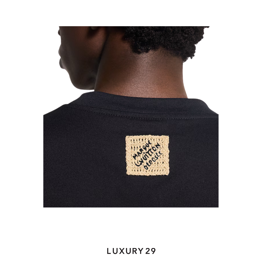 Louis Vuitton LV Embroidered Signature T-Shirt Black LOUIS VUITTON