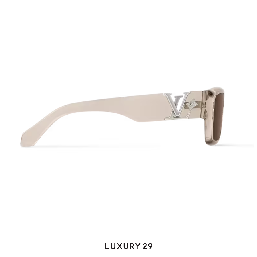 Louis Vuitton LV Flower Low Square Sunglasses Crystal Brown LOUIS VUITTON