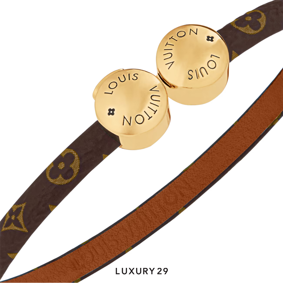 Louis Vuitton LV Historic Mini Monogram Bracelet Brown LOUIS VUITTON