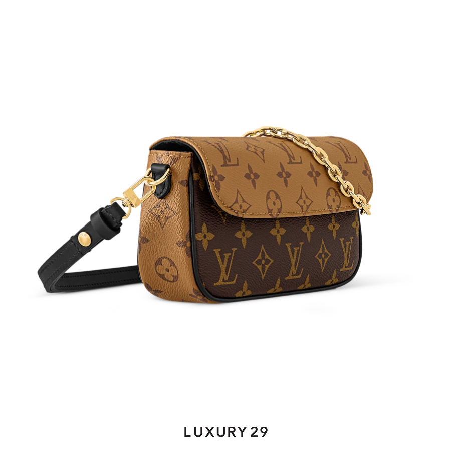 Louis Vuitton LV Ivy Chain Wallet Monogram Reverse Canvas Brown LOUIS VUITTON