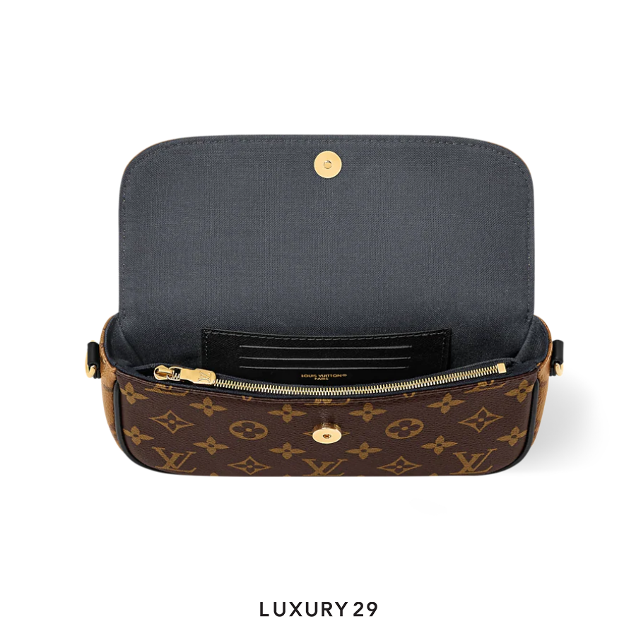 Louis Vuitton LV Ivy Chain Wallet Monogram Reverse Canvas Brown LOUIS VUITTON