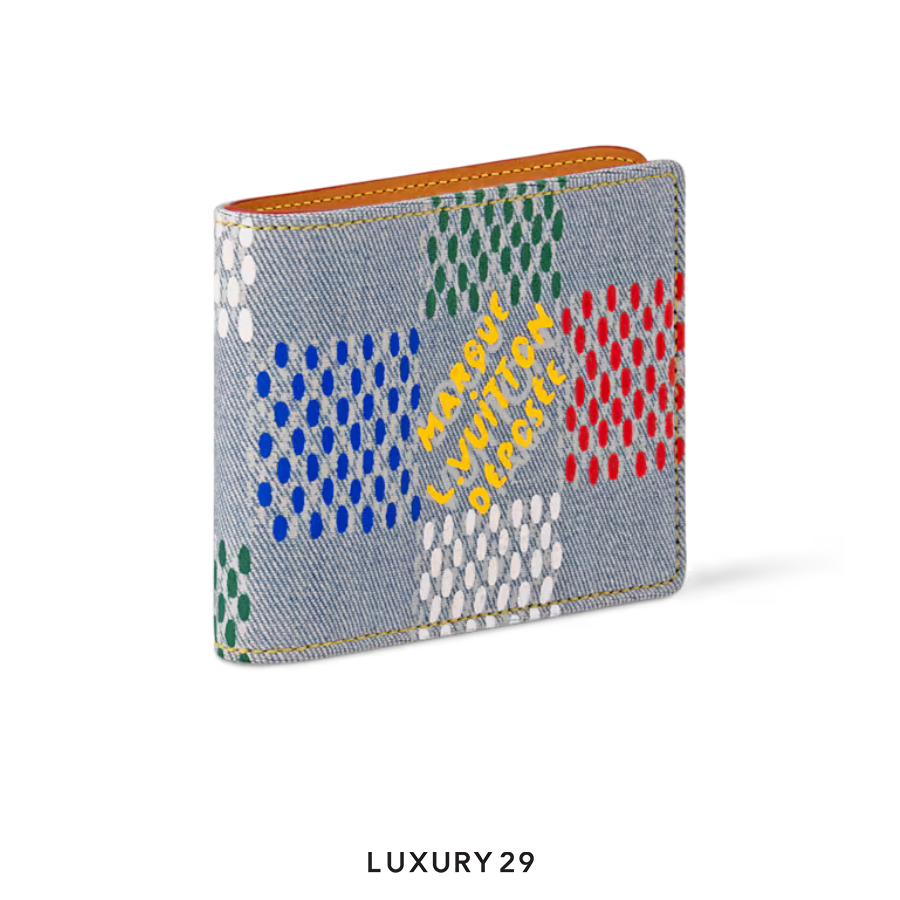 Louis Vuitton LV Multiple Wallet LV Vers Damier Denim Multicolor LOUIS VUITTON