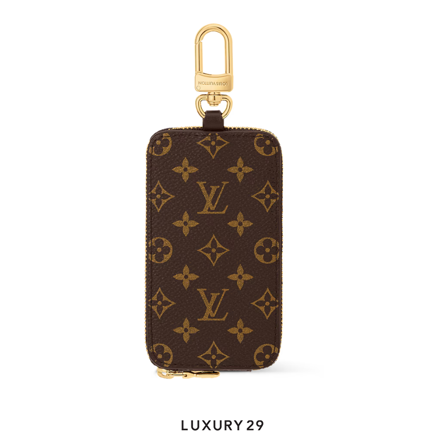 Louis Vuitton LV Music Key Holder and Bag Charm Brown LOUIS VUITTON