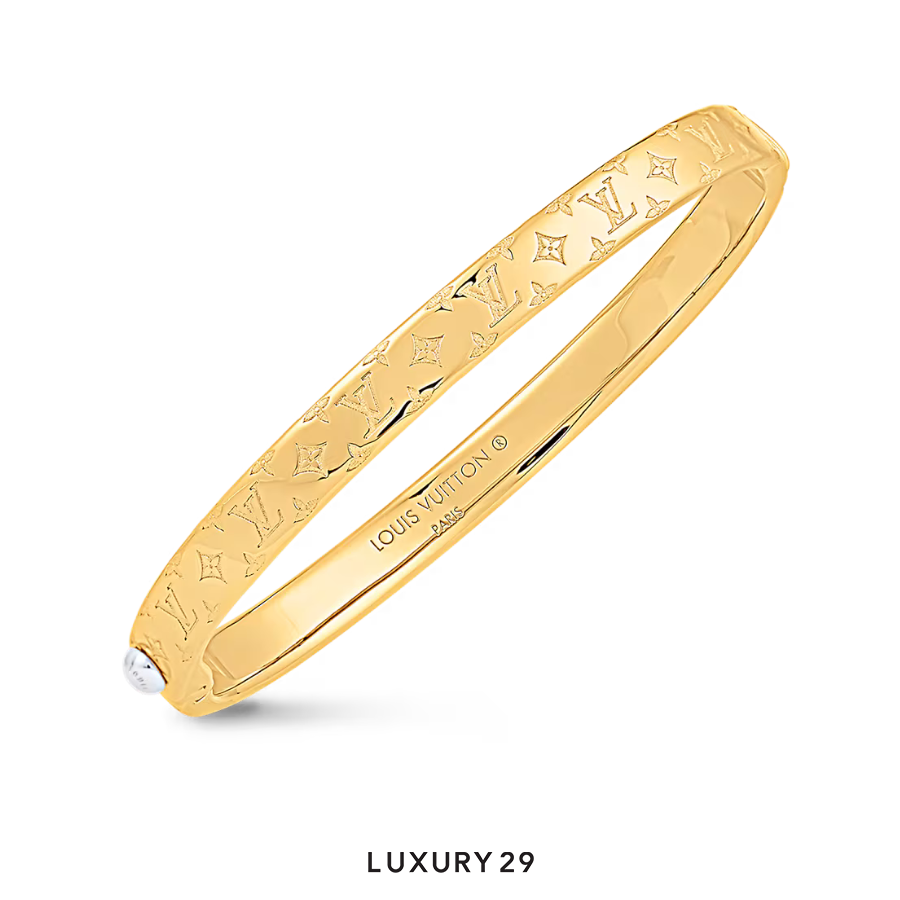 Louis Vuitton LV Nanogram Bracelet Gold LOUIS VUITTON
