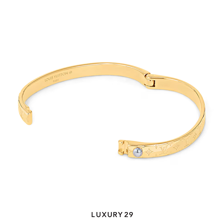 Louis Vuitton LV Nanogram Bracelet Gold LOUIS VUITTON