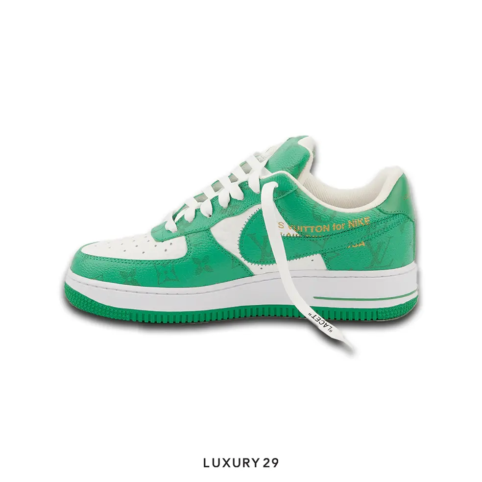 Louis Vuitton LV Nike Air Force 1 Low By Virgil Abloh White Green Royal(M) LOUIS VUITTON