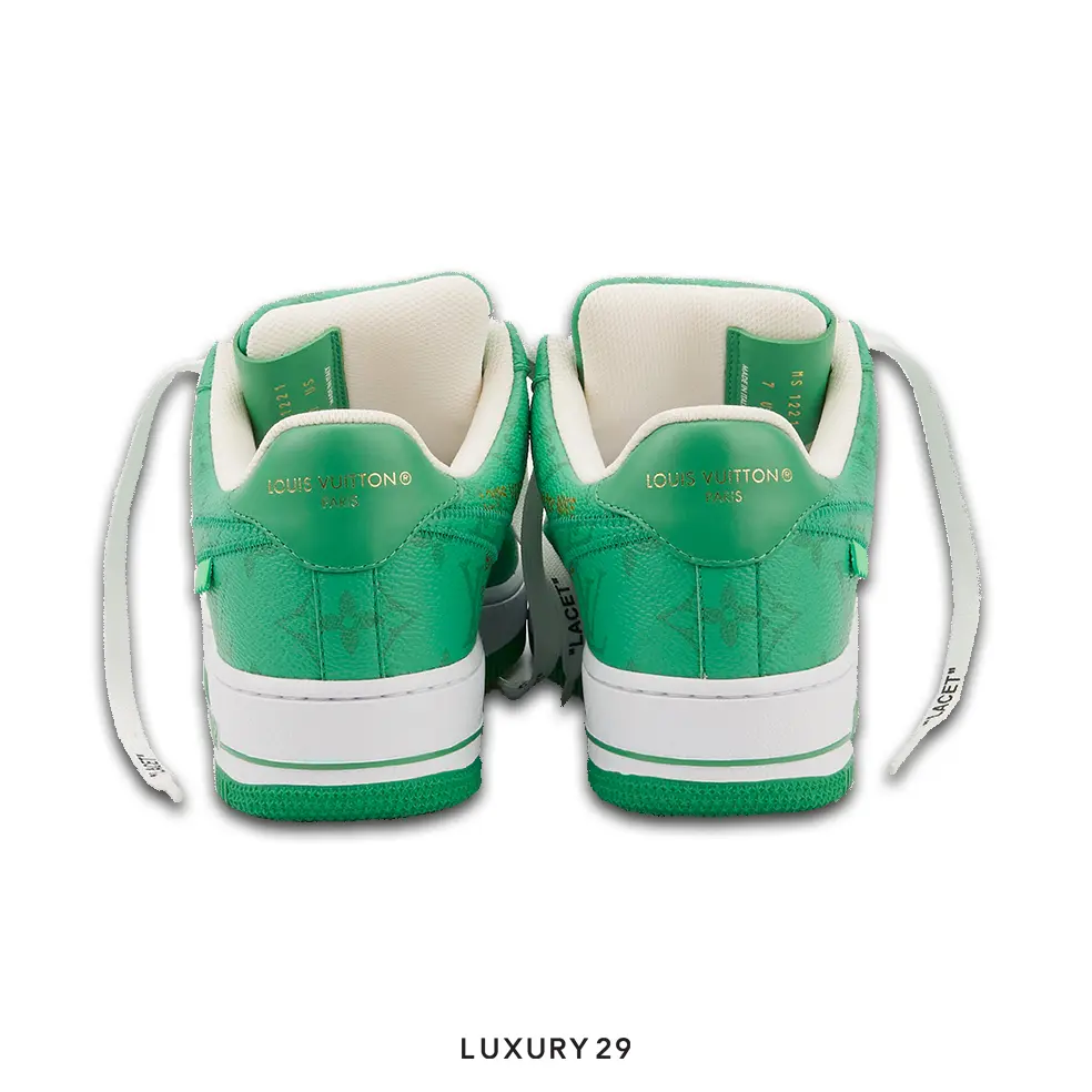 Louis Vuitton LV Nike Air Force 1 Low By Virgil Abloh White Green Royal(M) LOUIS VUITTON