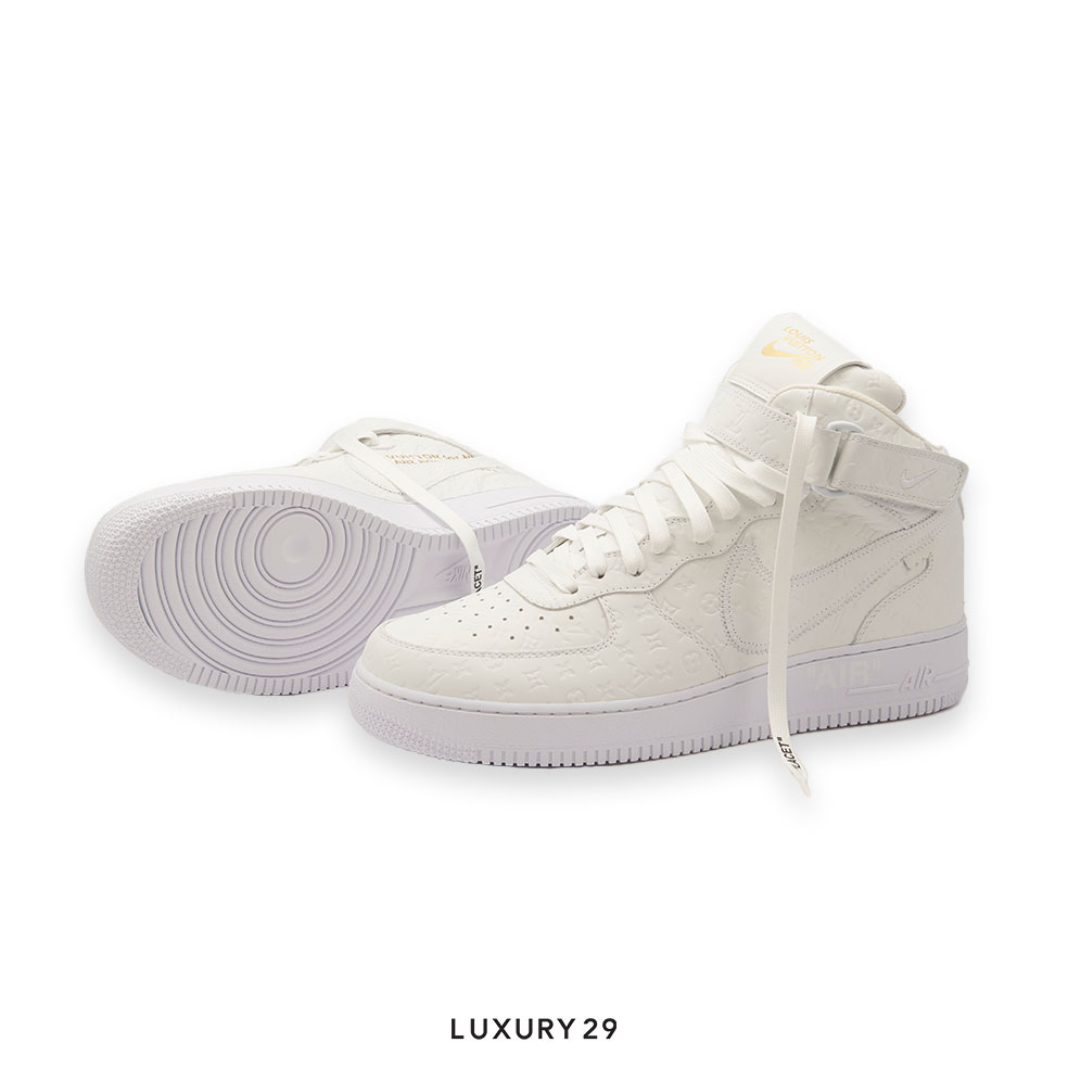 Louis Vuitton LV Nike Air Force 1 Mid By Virgil Abloh White(M) LOUIS VUITTON Luxury29