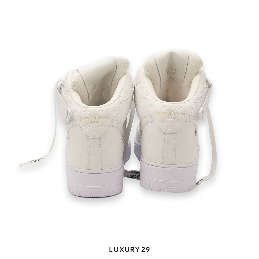 Louis Vuitton LV Nike Air Force 1 Mid By Virgil Abloh White(M) LOUIS VUITTON Luxury29
