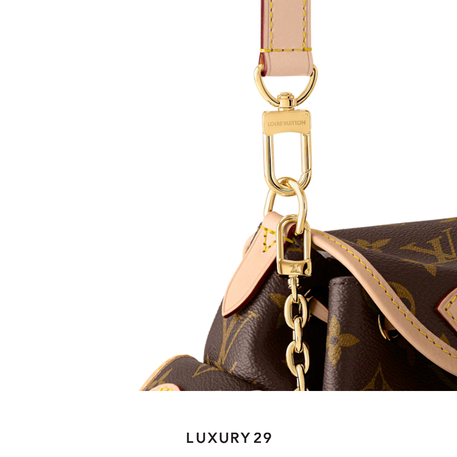 Louis Vuitton LV Odyssee bag Canvas Decorated with cowhide leather Brown LOUIS VUITTON