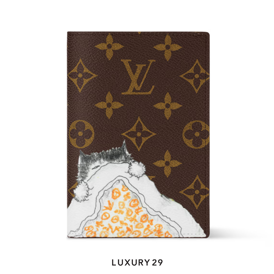 Louis Vuitton LV Passport cover Decorated with cowhide leather LOUIS VUITTON