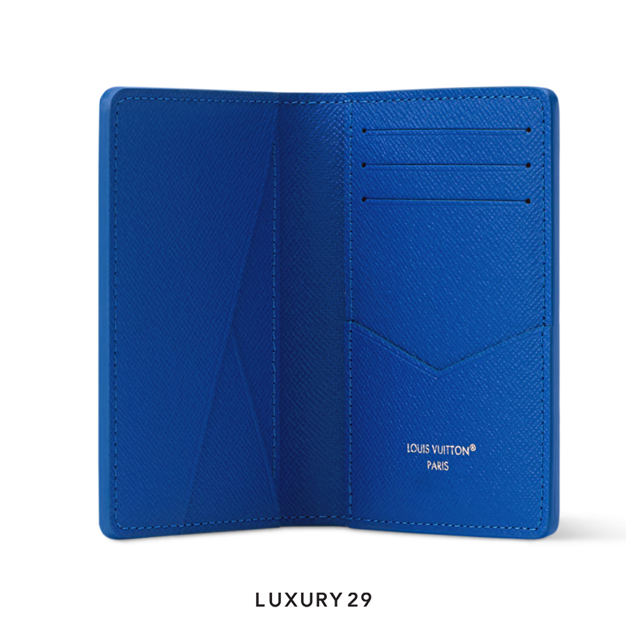 Louis Vuitton LV Pocket Organizer Wallet Blue LOUIS VUITTON inside