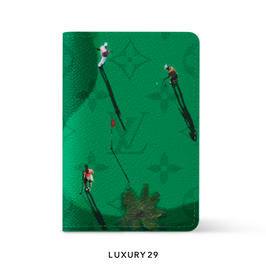 Louis Vuitton LV Pocket Organizer Wallet Golf Green