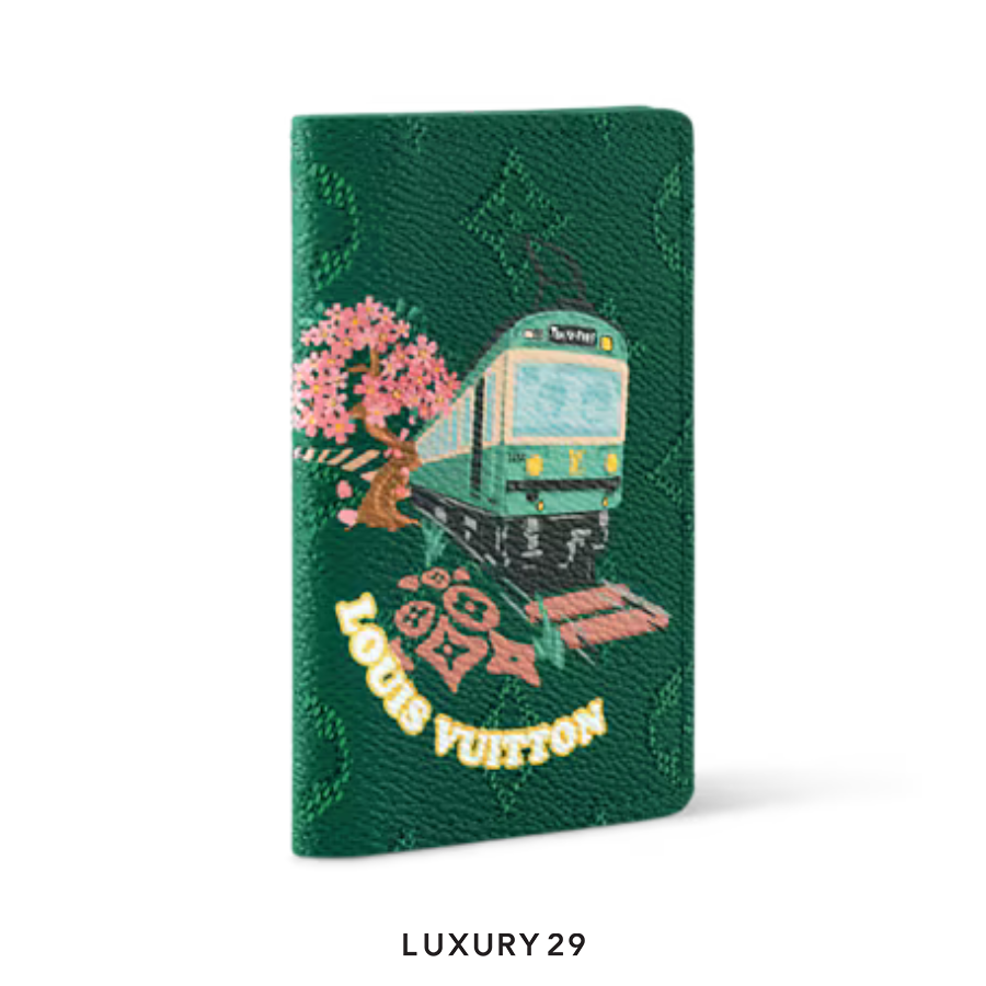 Louis Vuitton LV Pocket Organizer Wallet Green Monogram Canvas LOUIS VUITTON Luxury29