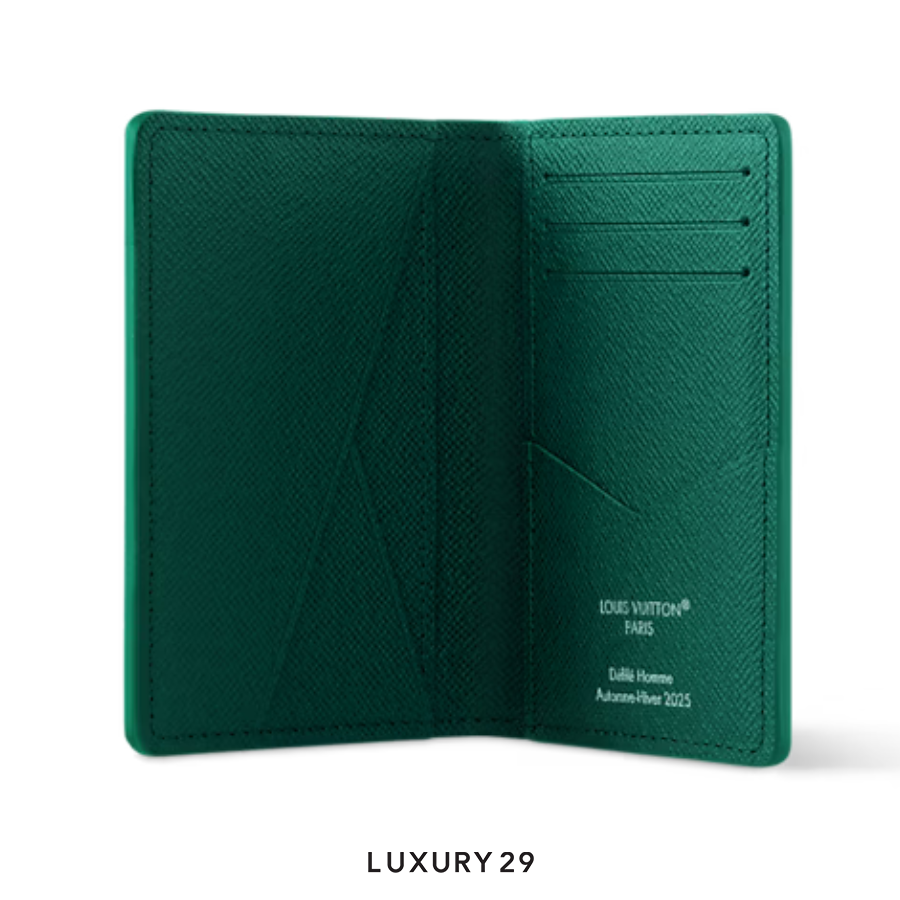 Louis Vuitton LV Pocket Organizer Wallet Green Monogram Canvas LOUIS VUITTON Luxury29