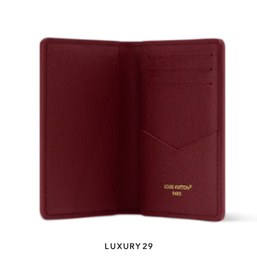 Louis Vuitton LV Pocket Organizer Wallet Red Stripes LOUIS VUITTON