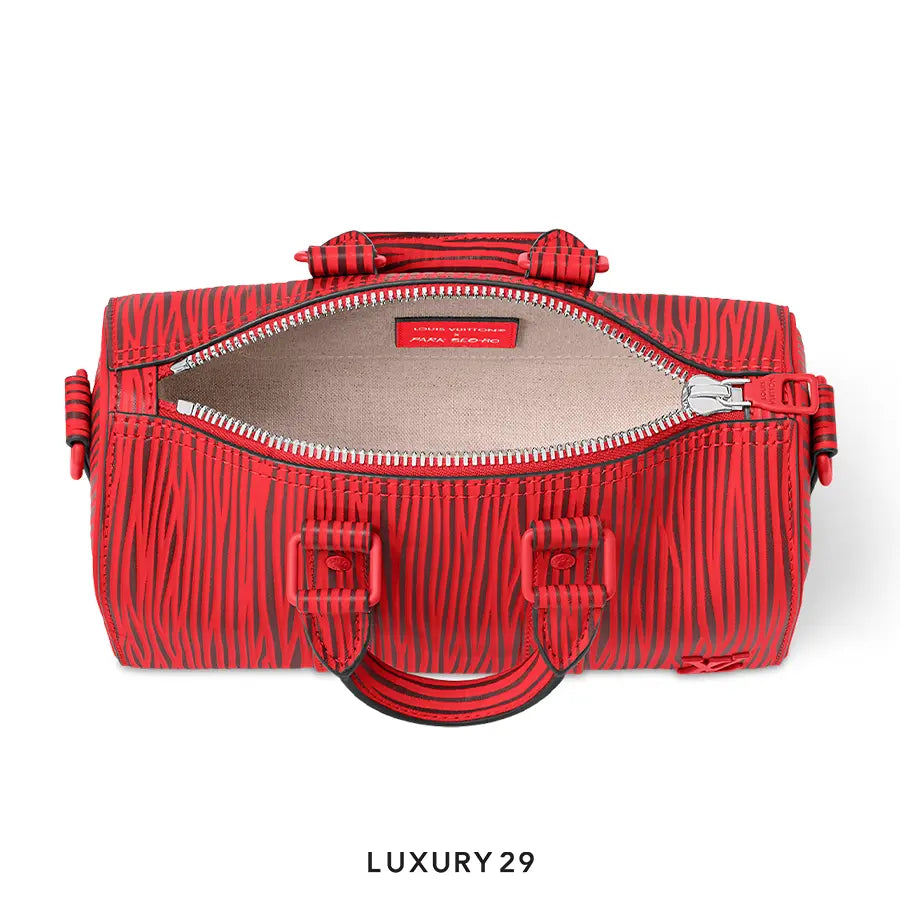 Louis Vuitton LV x Park Seo-Bo - Keepall Bandouliere 25 Bag Red LOUIS VUITTON