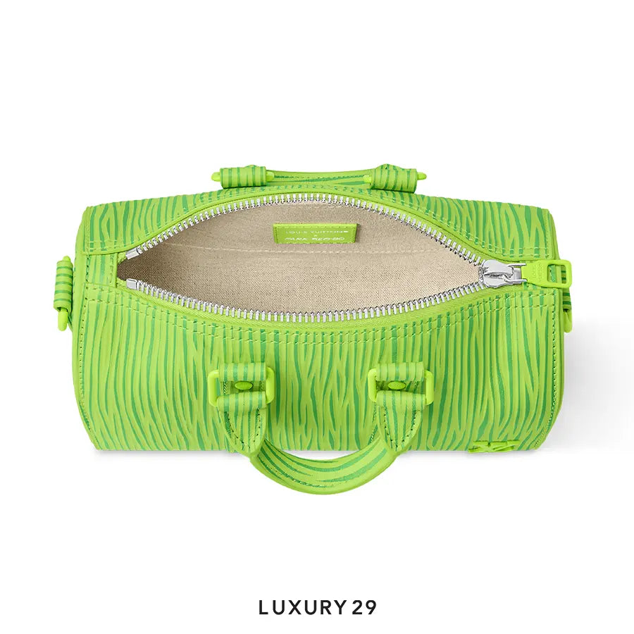 Louis Vuitton LV x Park Seo-Bo - Keepall Bandouliere 25 Bag Spring Green LOUIS VUITTON