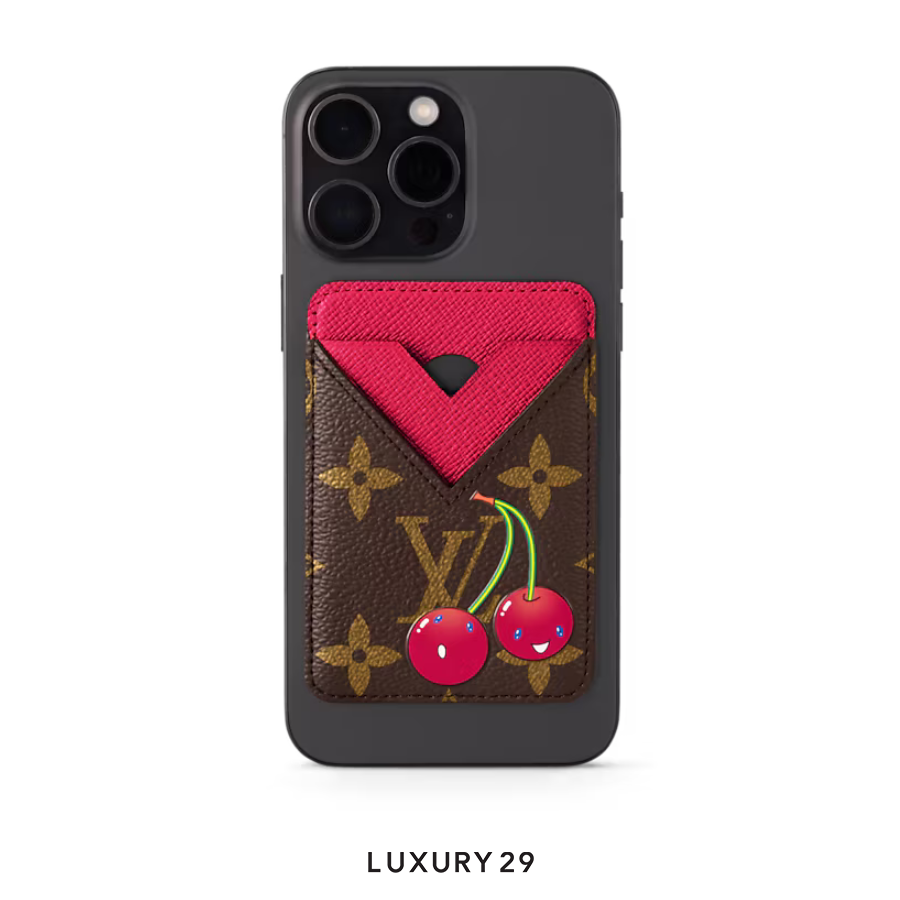 Louis Vuitton LV x TM - Magnet Card Holder Monogram Canvas Red LOUIS VUITTON