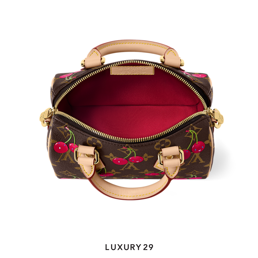 Louis Vuitton LV x TM - Speedy Bandouliere 20 bag Monogram cherry canvas Brown LOUIS VUITTON