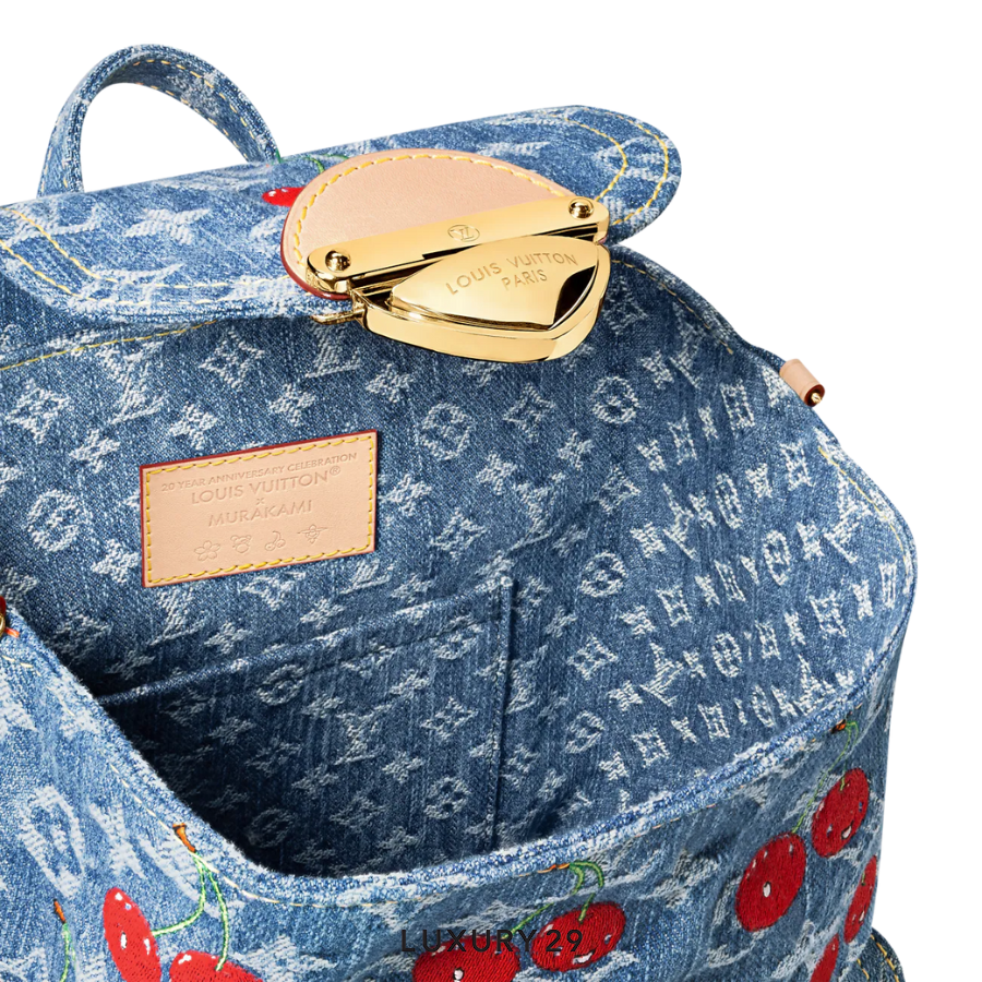 Louis Vuitton LV x TM - Venice NM bag Monogram cherry denim Blue LOUIS VUITTON