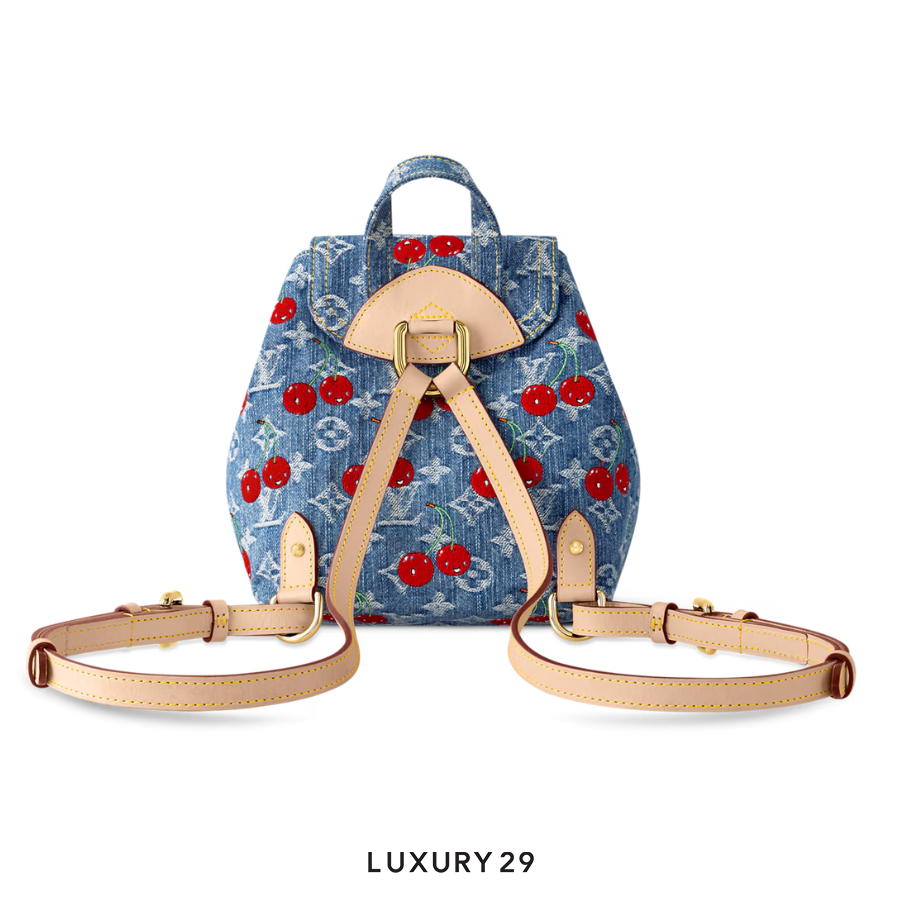 Louis Vuitton LV x TM - Venice NM bag Monogram cherry denim Blue LOUIS VUITTON