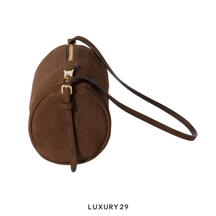 MIU MIU Suede pouch Cocoa Brown MIU MIU