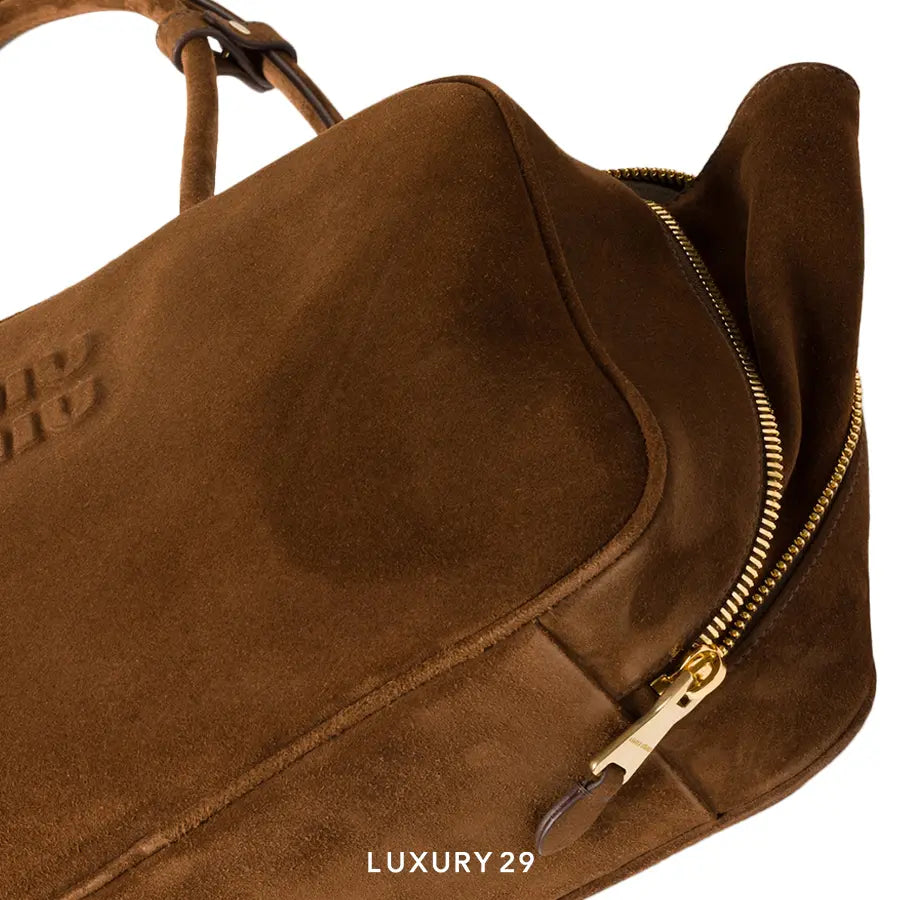 Miu Miu Suede Beau bag Cocoa Brown MIU MIU
