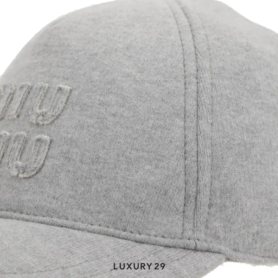Miu Miu logo-embroidered cap MIU MIU