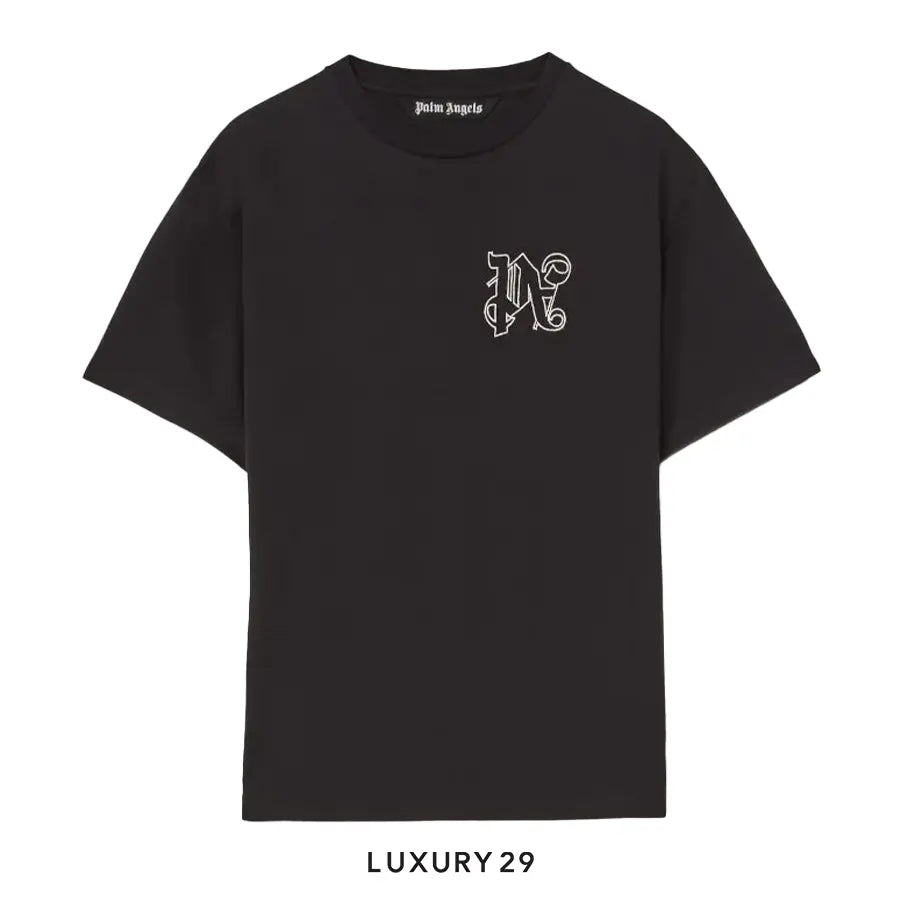 Monogram Regular T-Shirt BLACK OFF WHITE