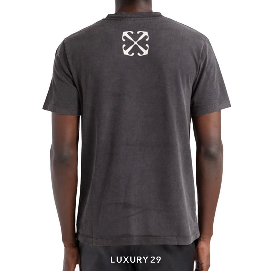 Off-White Bacchus Slim Short-Sleeve Tee 'Black/Multicolor' OFF-WHITE