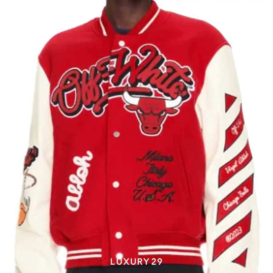 Off-White C/O Chicago Bulls Red Varsity OFF-WHITE