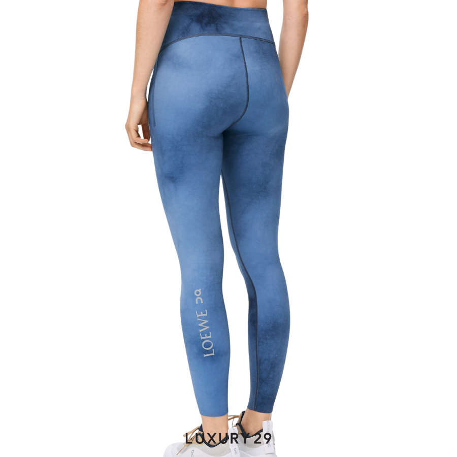 On x Loewe Active tights in technical jersey Blue/Multicolor ON