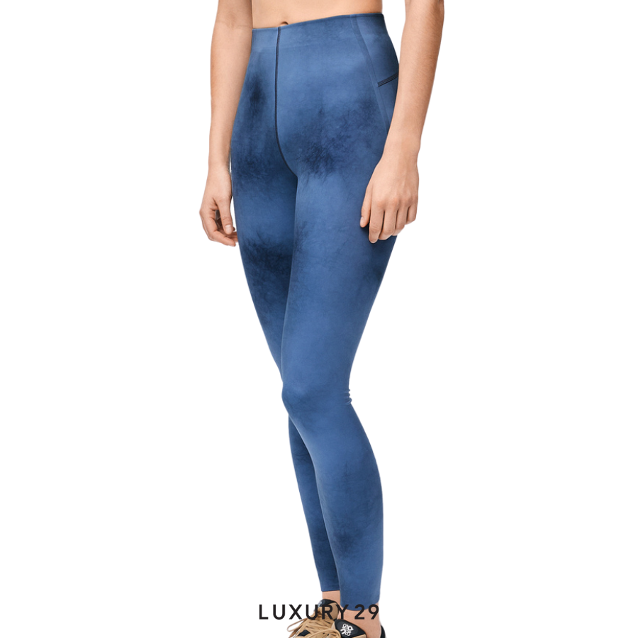 On x Loewe Active tights in technical jersey Blue/Multicolor ON
